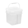 thumbnail image 4 of deevoka Paint Bucket Sealing Leakproof Paint Pail with Handle for BBQ Outdoor Indoor 10 L, 4 of 9