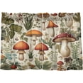 thumbnail image 2 of Mushrooms Kitchen Curtains 24 Inch Length Blackout Thermal Insulating Tier Curtains with Rod Pockets Short Curtains Home for Living Room/Bedroom Home Decor, 2 of 7