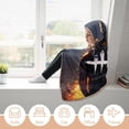 thumbnail image 6 of Dead by Daylight DBD Wearable Blanket Cloak Arctic Velvet Hooded Blanket Soft Fuzzy Hoodie Blanket Cape for Adults Kids 40"x50", 6 of 8