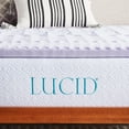 thumbnail image 3 of Lucid 2" Zoned Memory Foam Topper, Full XL, 3 of 6