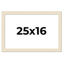 25x16 Frame White Real Wood Picture Frame Width 1.5 inches | Interior Frame Depth 0.5 inches | Barn