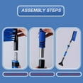 thumbnail image 7 of Extendable Car Ice Scraper and Snow Brush 2-in-1 Pivoting Long Handle Aluminum Pole Winter Windshield Tool for SUV Trucks, 7 of 7
