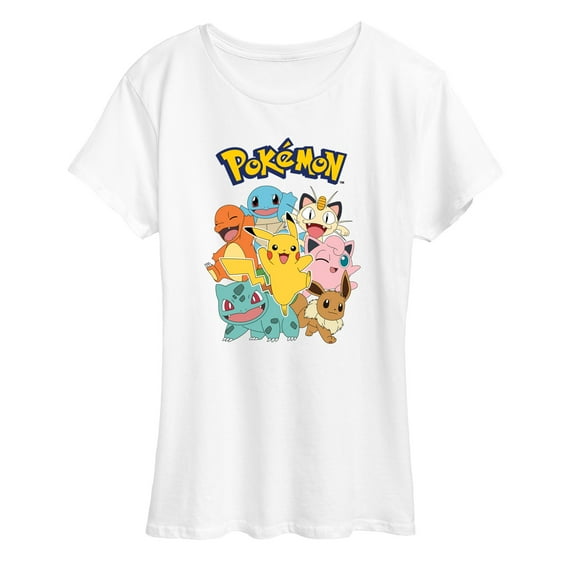 Pokémon - Pokémon Character Group - Women's Short Sleeve Graphic T-Shirt