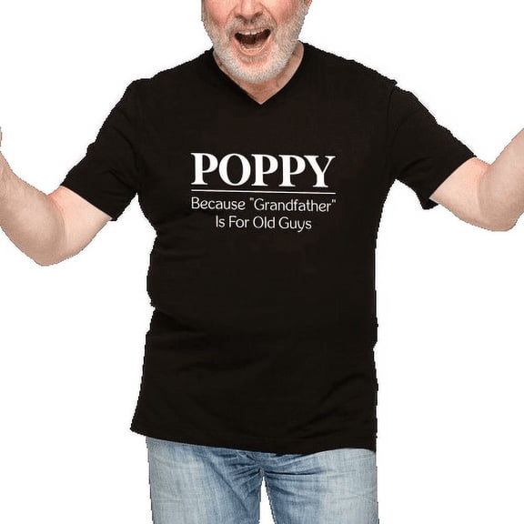 Lotusprinthandmade Because Grandfather is for Old Guys Black Classic T-Shirt 100% Cotton S-5XL