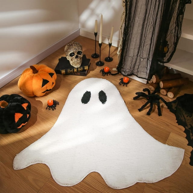 Décorations d'Halloween Tapis de Porte d'Entrée Intérieur Tapis de Citrouille Tapis de Porte d'Entrée Ferme pour Lui