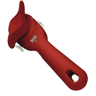 Kuhn Rikon Strain-Free Gripper Opener for Jars and Bottles, 8.75 x 4.25 x 2  inches, Red and Silver