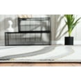thumbnail image 6 of Abani Luna Collection Area Rug Mid Century Modern Bedroom Living Room Decor Floor Rug 5 x 8 Grey Gold, 6 of 7