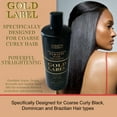 thumbnail image 3 of Keratin Research Gold Label Professional Blowout Keratin Hair Treatment Super Enhanced Formula Specifically Designed for Coarse Curly Black, African, Dominican and Brazilian Hair types 240ml, 3 of 8