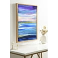 thumbnail image 5 of Kate and Laurel Blake Seaside Serenity Framed Printed Glass Wall Art by Xizhou Xie, 18x24 Natural, Modern Abstract Bright Landscape Art for Wall, 5 of 6