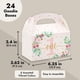 thumbnail image 3 of Blue Panda Paquete De 24 Cajas De Regalo Florales Rosas Para Regalos De Fiesta De Primer Cumpleaños - Caja Goodie Gable (6,2 X 3,6 X 3,3 Pulgadas) - Cajas De Dulces Para El Primer Cumpleaños Para Niña, 3 of 5