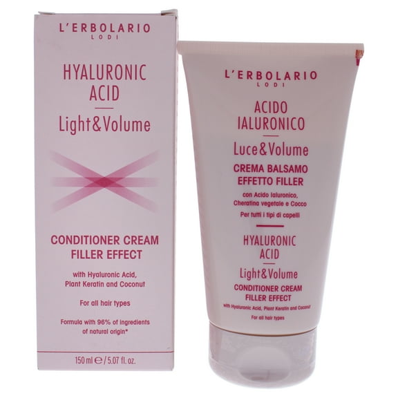 L'Erbolario Hyaluronic Acid Light and Volume Conditioner Cream, 5.07 oz