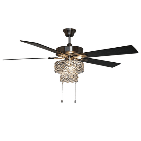 River Of Goods 52 Double Braid Crown Led Ceiling Fan Walmart Com