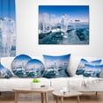 thumbnail image 3 of Designart Blue Ice and Off road Cars - Landscape Printed Throw Pillow - 16x16, 3 of 4