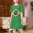 thumbnail image 2 of British Flag Girl's Dress Summer Crew Neck Children's T-Shirt Tops Casual Wear, 2 of 10