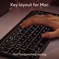 thumbnail image 4 of Logitech MX Keys Mini for Mac Minimalist Wireless Keyboard, Compact, Bluetooth, Backlit Keys, USB-C, Tactile Typing, Compatible with MacBook Pro,MacBook Air,iMac,iPad - Space Grey, 4 of 16