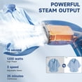 thumbnail image 3 of Aonhom Steamer for Clothes, 1200W Portable Handheld Fabric and Garment Steamer with Lint Remover, Clothes Steamer for Powerful Wrinkle Remover, White, 3 of 9