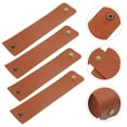 thumbnail image 4 of Homoyoyo Elegant Brown PU Napkin Holders Set of 4 and Easy to Clean Table Accessories, 4 of 6