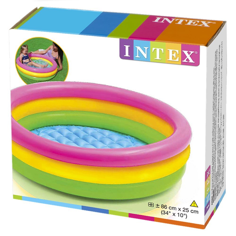 intex sunset glow inflatable pool