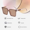 thumbnail image 3 of Gafas de sol de moda, temperamento de tiro callejero, gafas de personalidad modernas, hechas de PC, 3 of 5