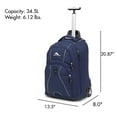 thumbnail image 4 of High Sierra Sac à Dos pour Ordinateur Portable à Roulettes, Bleu Marine, 20.5 x 13.5 x 8 Pouces, 4 of 5