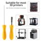 thumbnail image 3 of Kit de limpieza de boquillas para impresora 3D, limpiador de filamentos extrusor con 4 Uds., 3 of 8