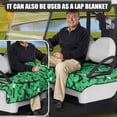 thumbnail image 5 of Whosucclay Golfer Silhouette Pattern Cover Blanket, With 4 Storage Pockets Protector Elastic Non-slip Golf Cart Seat Towel Blanket for Most 2-Seat Golf Carts, 5 of 7