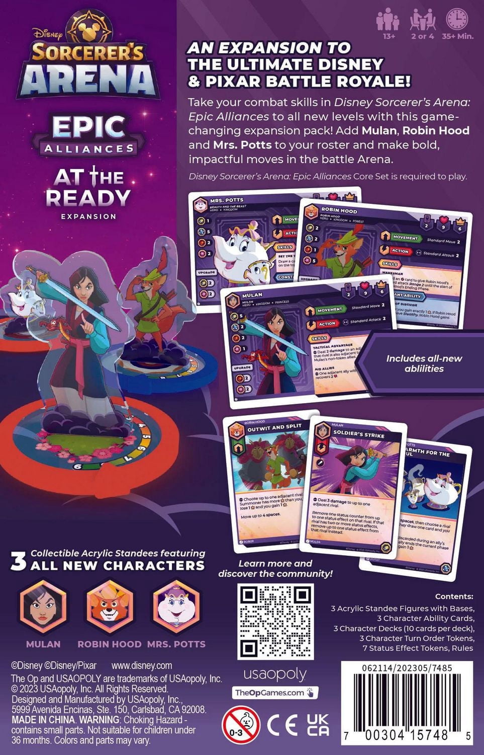 USAopoly Disney Sorcerer's Arena: Epic Alliances At the Ready Expansion