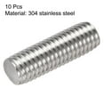 thumbnail image 2 of Unique Bargains M10 x 1,18 Pieds Tige Entièrement Filetée en Acier Inoxydable 304 Filets à Droite Lot de 10, 2 of 4