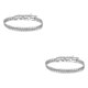 thumbnail image 1 of Minnieouse de 6MM de espesor, brazalete de acero de titanio, estilo moderno, accesorio de moda para hombres y mujeres, cadena de mano trenzada color acero 2Conjunto, 1 of 6