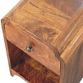thumbnail image 4 of Artisan Furniture Solid Wood Newton Mini Chestnut Nightstand with a drawer and open shelf, 4 of 6