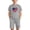 Gray, variant on Kids 4th of July Outfit - Patriotic American Flag Heart Print T-Shirt & Shorts Set - Unisex 2 Piece Summer Clothes for Boys Girls (Green),Size 5 T