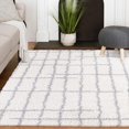 thumbnail image 1 of Zafra Grey and Cream Woven Area Rug, 1 of 6