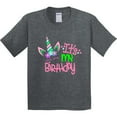 thumbnail image 3 of Inktastic It's My Birthday Unicorn Youth T-Shirt, 3 of 5
