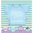 thumbnail image 2 of Shop4Ever Autism Awareness Elephant  Baby's Bodysuit Infant Cotton Romper 12 Months Light Blue, 2 of 5
