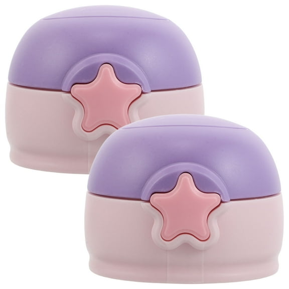 Phenofice 2Pcs Screw-On Cap for Sports Bottle with Straw for Kids Travel Activities Multi