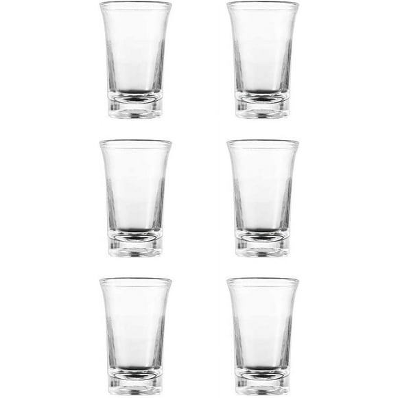 6 pieces glass beakers, shot glass beakers acrylic, 35 ml glass shot glass