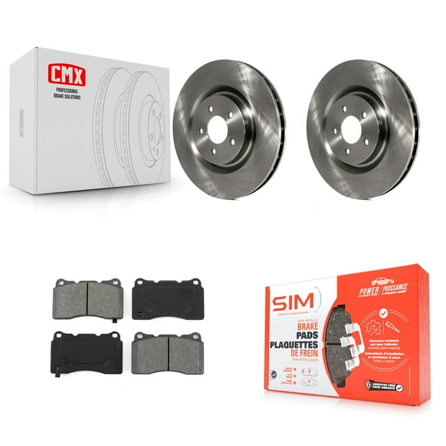 Transit Auto Front Disc Brake Rotors and Semi-Metallic Pads Kit for Car Ford Mustang K8S-100153