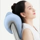 thumbnail image 5 of Almohada de cuello de espuma de color azul y gris, almohada de apoyo para dormir, descanso en escritorio y uso en el hogar, almohada de espuma de memoria de oficina para cuello - 30*18*24cm, 5 of 6