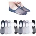 thumbnail image 1 of 10 x de calcetines invisibles transpirables de seda helada, 1 of 8