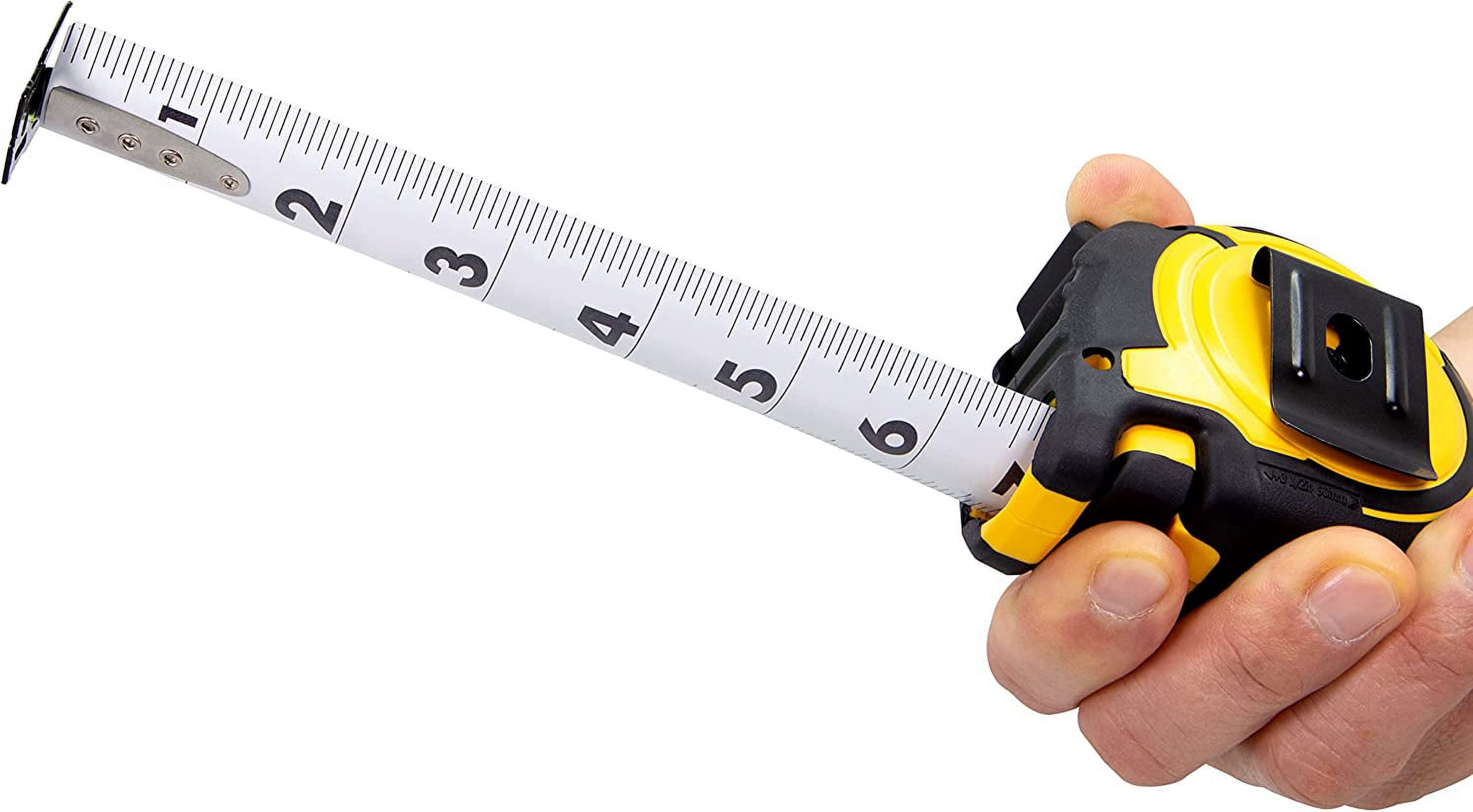 Contractor TS Wide-Blade Tape Measure, 1-1/4 in x 35 ft, Black/Yellow