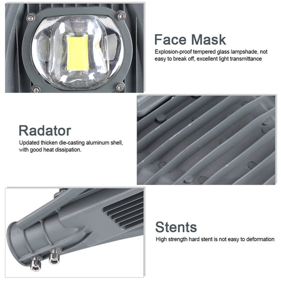 30W Aluminium LED Lampadaire de Rue, Route Campagne LED Lampadaire, Parc pour Rue Cour LED Rue Lampadaire