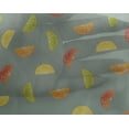 thumbnail image 4 of oneOone Georgette Viscose Fabric Lemon Slice Vegetable Print Fabric by Yard 42 Inch Wide, 4 of 4