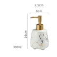 thumbnail image 5 of Ceramic Hand Soap Dispenser, Bathroom Countertop Lotion Dispensers with Pump, Refillable Liquid Dispenser Leak-Proof Shampoo Dispenser for Bathroom/Kitchen/Hotel/Office (10.1Oz Yellow), 5 of 6