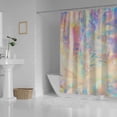 thumbnail image 3 of Coolnut Shower Curtain Set with Hooks Holographic Iridescent Metallic Printing Polyester Waterproof Bath Curtain 60" x 72", 3 of 6