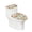 Roses, variant on HELLHERO Colorful Patterns 2 Pack Toilet Top Cover Set Elastic Edge Polyester, Universal, Hotel Home