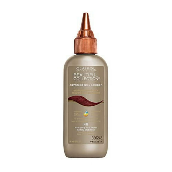 Clairol Professional Beautiful Advanced Gray Solutions 4r Mahogany Red Brown, 3 oz