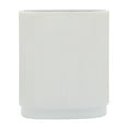thumbnail image 2 of Ridged Vase for Home Decor - Tall Vase Style Designed for Table Vase Display - Ceramic Flower Vase for Modern Interiors - Layered Decorative Vases for Entry or Shelf Styling, 2 of 13