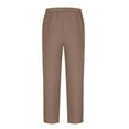 thumbnail image 6 of qucoqpe Wide Leg Pants for Men Drawstring Waist Casual Dress Pants Baggy Versatile Pleated Straight Leg Work Trousers, 6 of 7