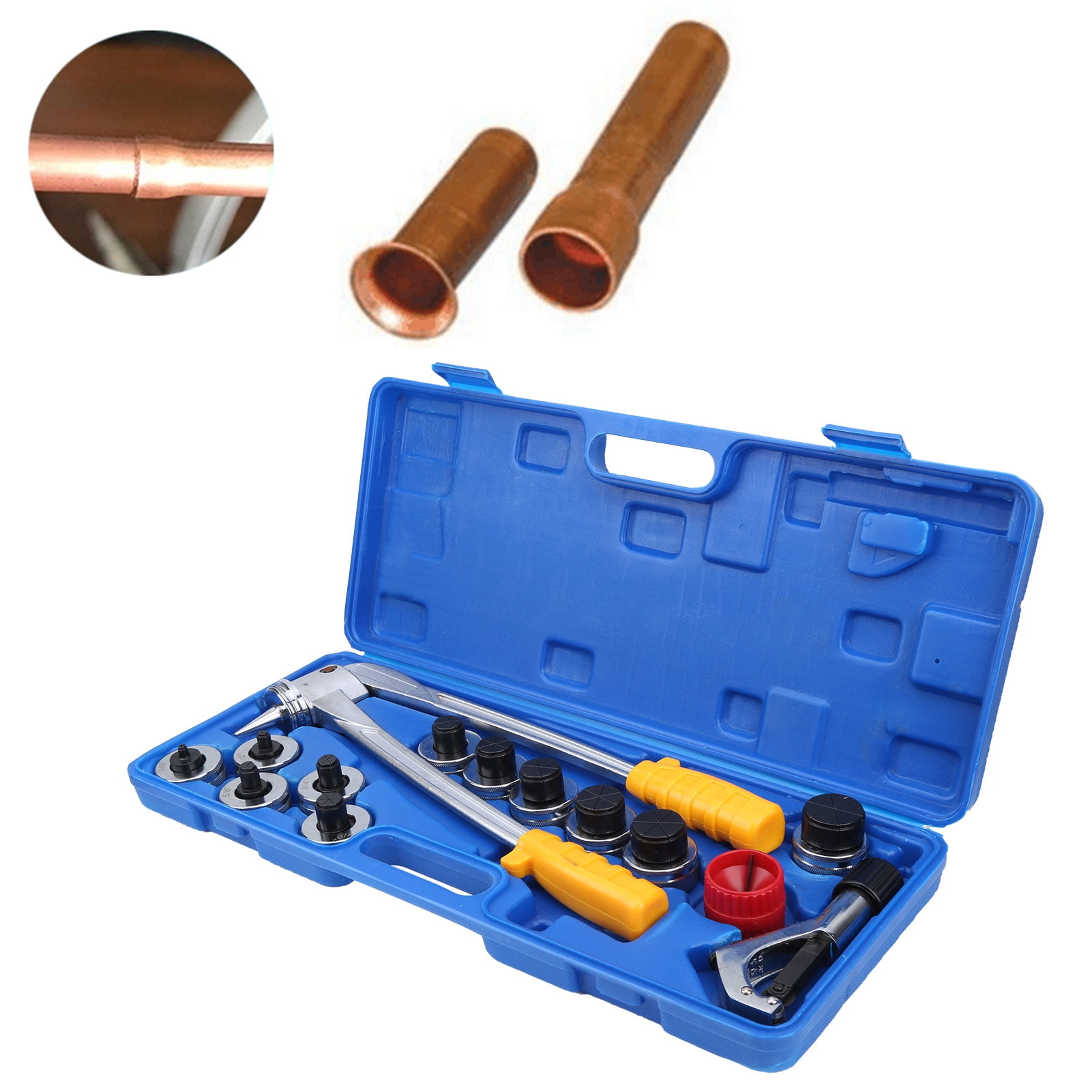 CT-100A Manual Tube Expander Compact Bender Kit Tool HVAC Tools Tube Piping Pipe Copper Pipe Tubing Bending Tool Kit for Tube and Pipe Bending 
