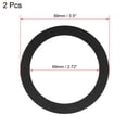 thumbnail image 2 of Unique Bargains Black 3.5 Inch EVA Foam Audio Speaker Edge Surround Rings Replacement Parts for Speaker Repair 2Pcs, 2 of 3